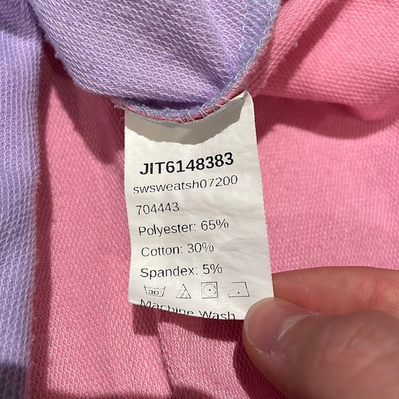 Pastel Color Block Hoodie - Picture 7 of 8